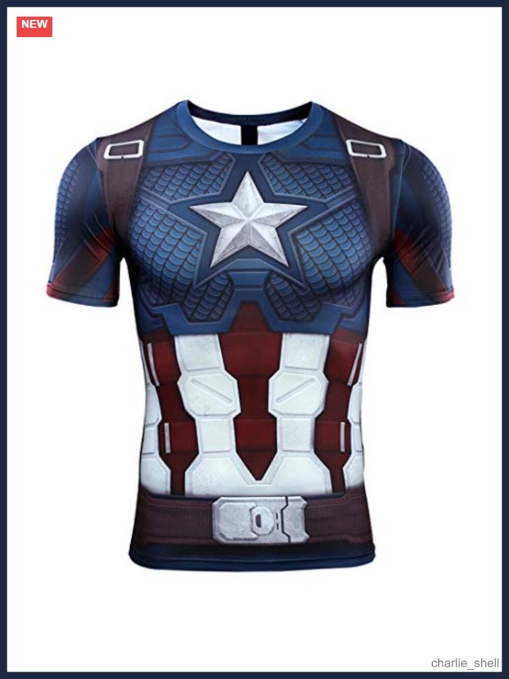 Unisex 3D Super Hero Cosplay T-Shirt 100% Polyester High Elastic Close-Fitting
